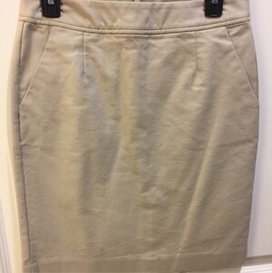Khaki pencil skirt
